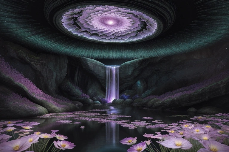 In the mirrored labyrinth of a forgotten clock, shadows synchronize with the melody of silence.