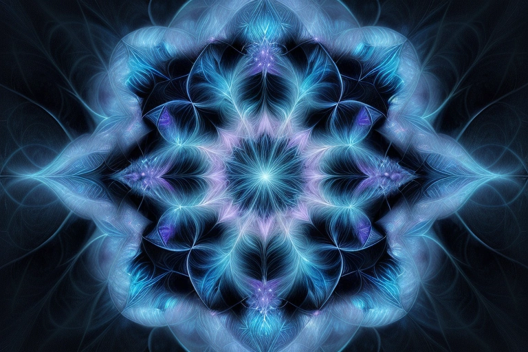Beyond the Threshold, where the unseen refracts into an unfathomable blue