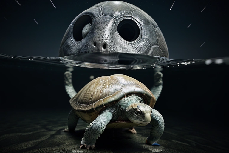 Wingbeats of the Invisible Turtle